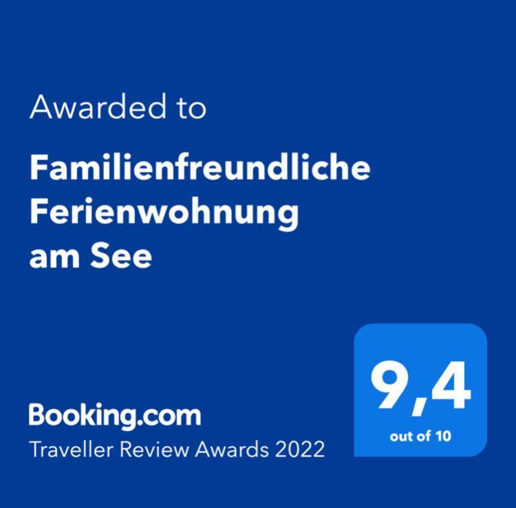 Familienfreundliche Ferienwohnung Am See Sömmerda Extérieur photo